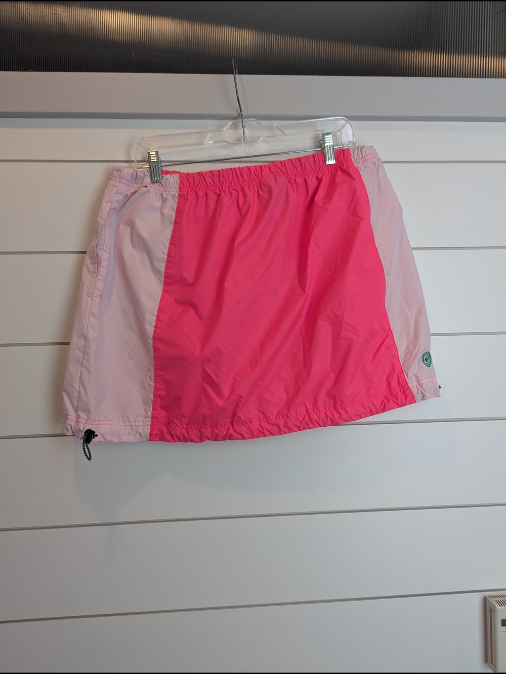 Nike Icon Clash Pink Colorblock Skirt Drawstring Size XL Tennis Pickleball - Picture 5 of 12